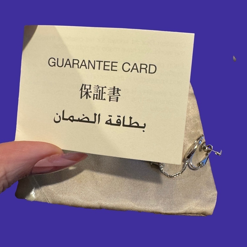 Dior Heart Padlock Cadena Earrings- NON PIERCED - Picture 11 of 12